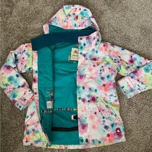 Burton Teal Jacket with Colorful Accents